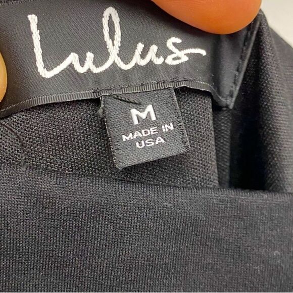 Lulus Party Aesthetic Black Mesh Sleeveless Bodycon Mini Dress‎ Sz M - Picture 6 of 9